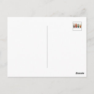 Postal Animales adorables listos para el invierno