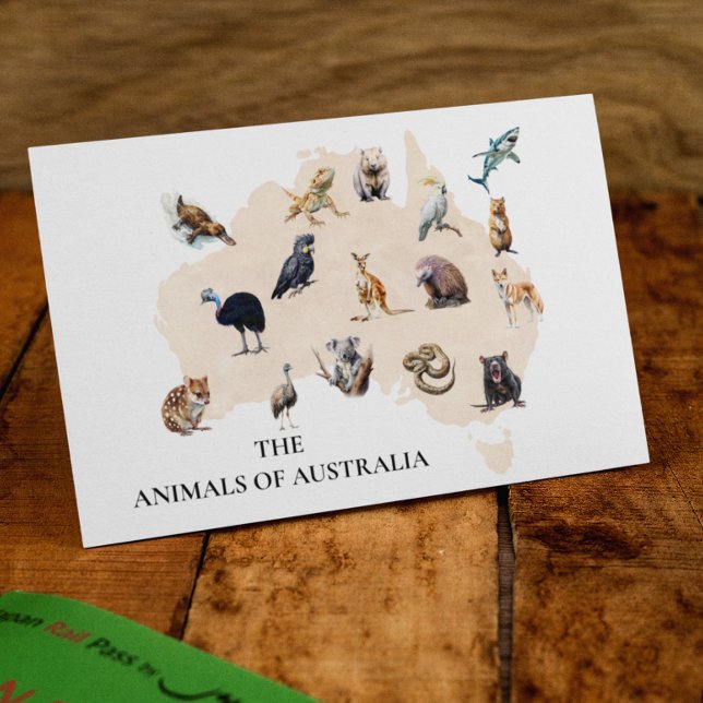 Postal Animales de Australia (Subido por el creador)