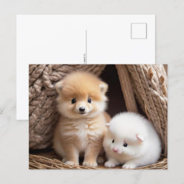 Postal Animales de bebé, posta