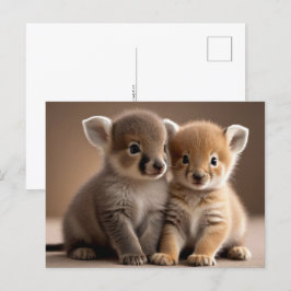 Postal Animales de bebé, posta