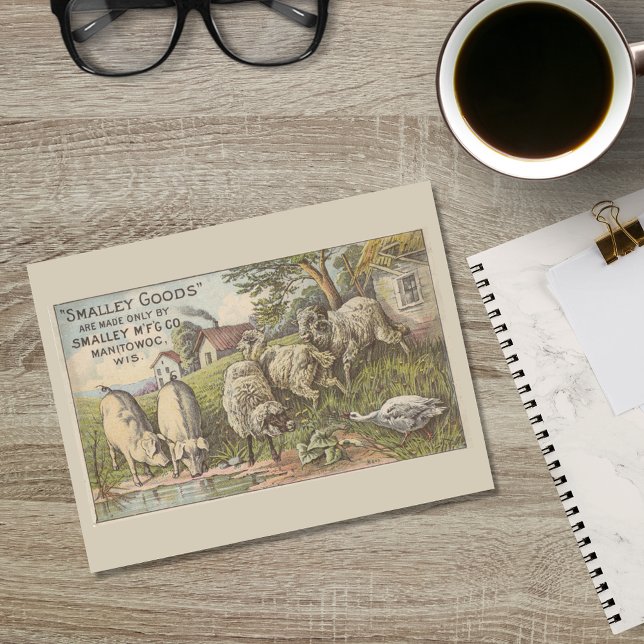 Postal Animales de granja publicitarios de la efemera (Subido por el creador)