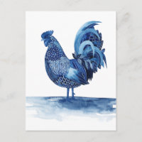 Animales de la Granja Azul de Cobalto - Rooster