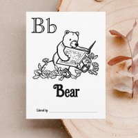 Animales de Woodland ABC Coloriendo la actividad d