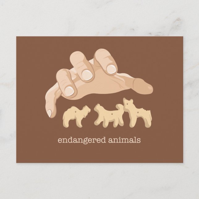 Postal Animales en peligro (Anverso)