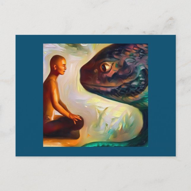 Postal Animales espirituales Anaconda 1 (Anverso)