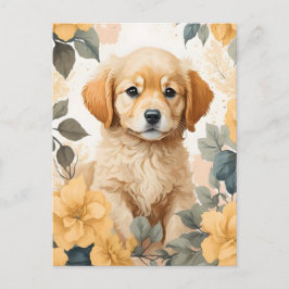 Postal Animales para bebés | Cachorro de Golden Retriever