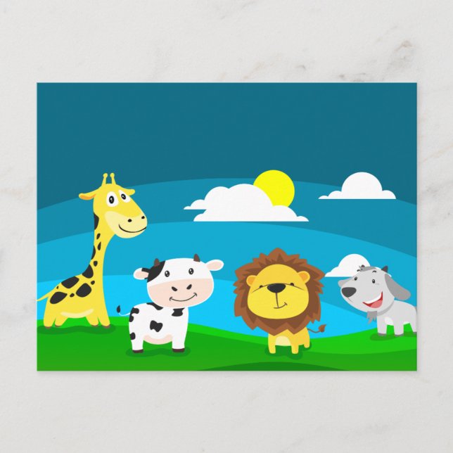 Postal animales personalizados (Anverso)
