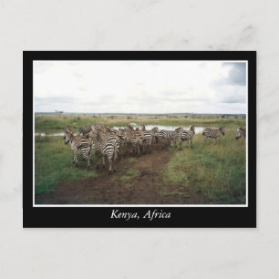 Postal Animales salvajes de África Kenia