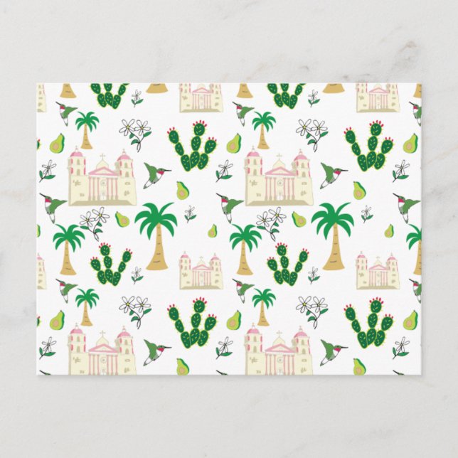 Postal Animales y plantas del sur de California (Anverso)