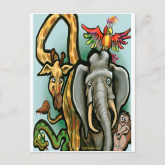 Postal Animales zoológicos