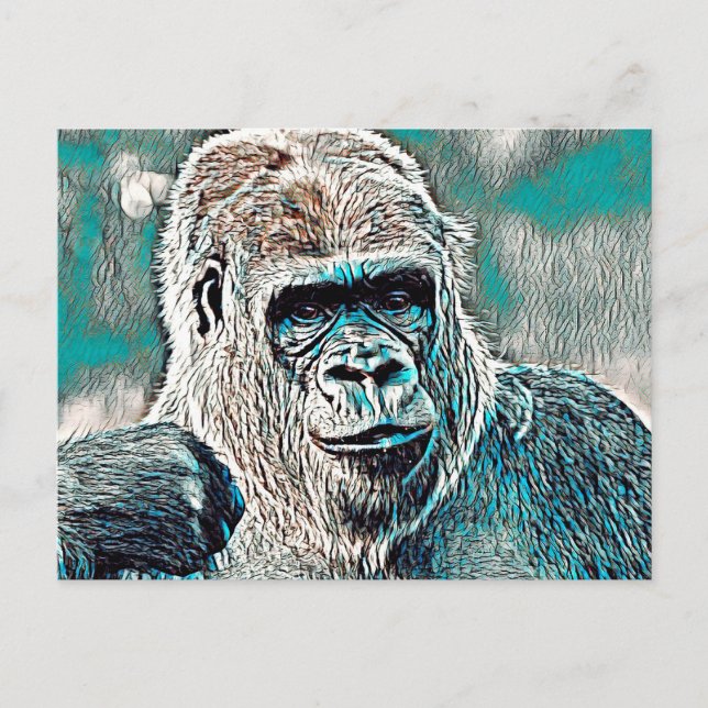Postal AnimalMix_Gorilla_008 (Anverso)