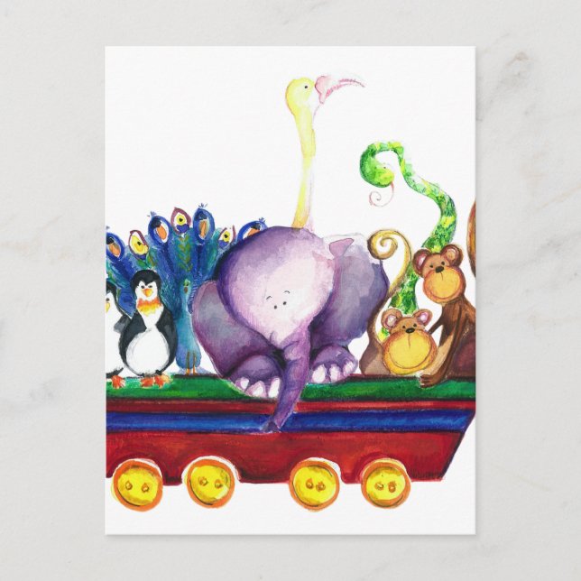 Postal Animals wagon (Anverso)