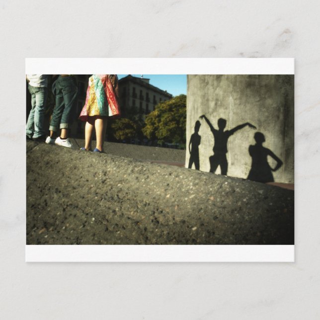 Postal Animamos, bailamos, nos volvemos locos (Anverso)