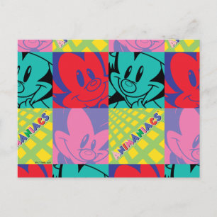 Postal Animaniacs Gráfico de arte pop de hermanos Warne