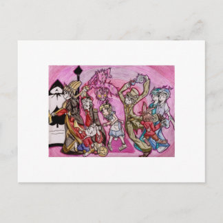 Postal Anime Alice en el país de las maravillas