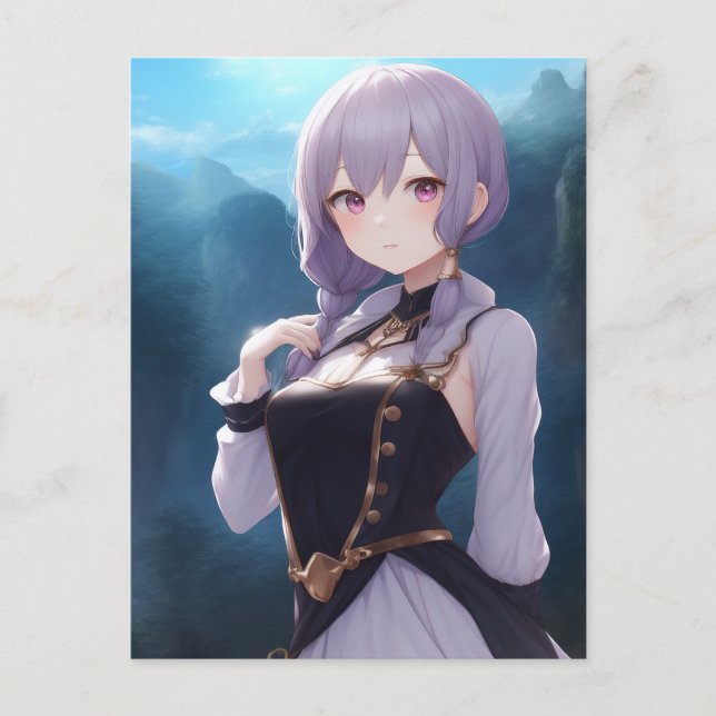 Postal Anime Chica 001 (Anverso)