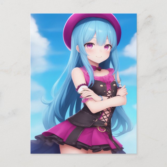 Postal Anime Chica 007 (Anverso)