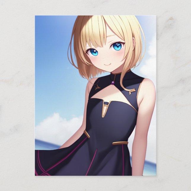 Postal Anime Chica 009 (Anverso)