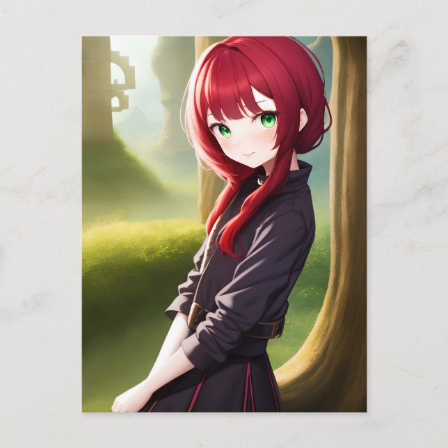 Postal Anime Chica 011 (Anverso)