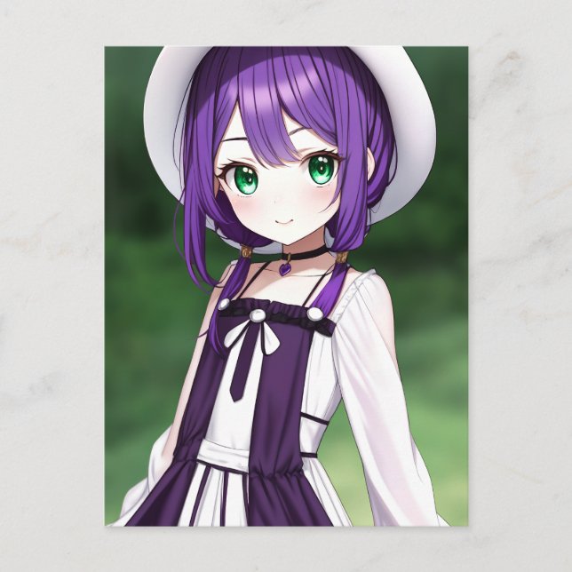 Postal Anime Chica 018 (Anverso)