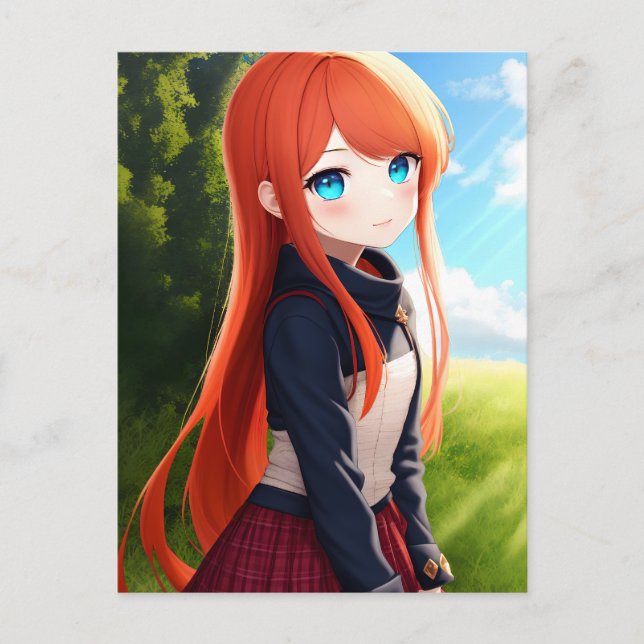 Postal Anime Chica 019 (Anverso)