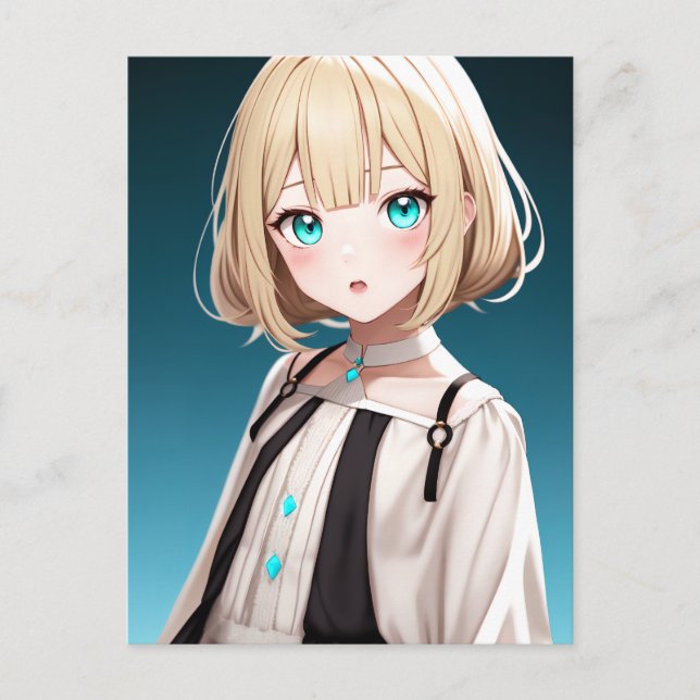 Postal Anime Chica 022 (Anverso)