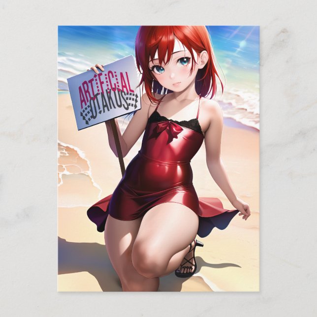 Postal Anime Chica 027 (Anverso)