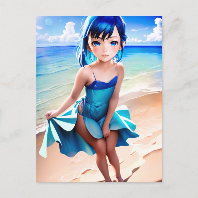Postal Anime Chica 029 (Anverso)