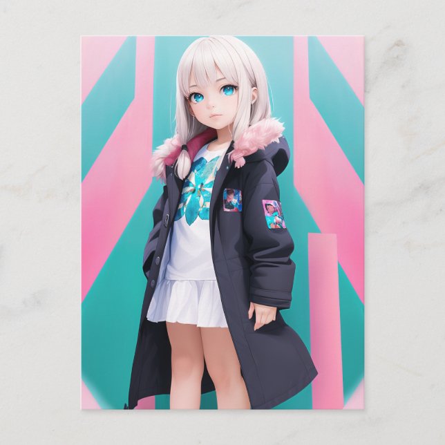 Postal Anime Chica 039 (Anverso)