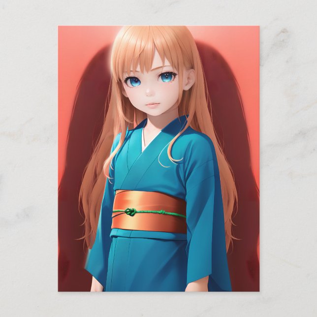 Postal Anime Chica 040 (Anverso)