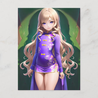 Postal Anime Chica 042