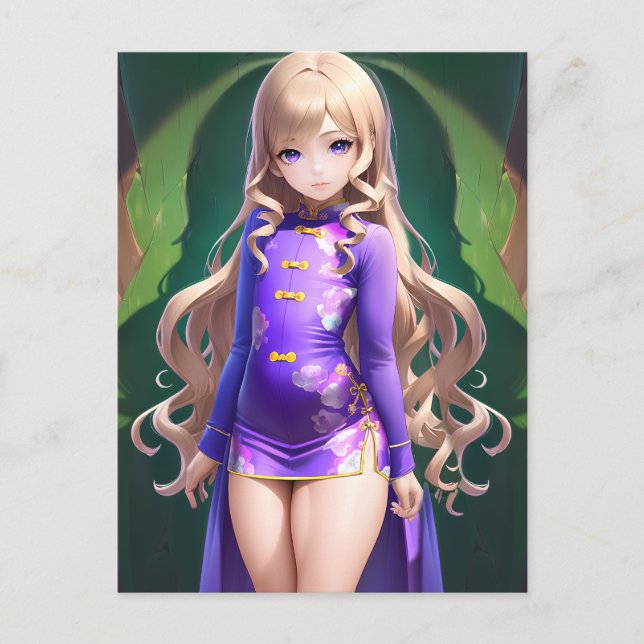 Postal Anime Chica 042 (Anverso)