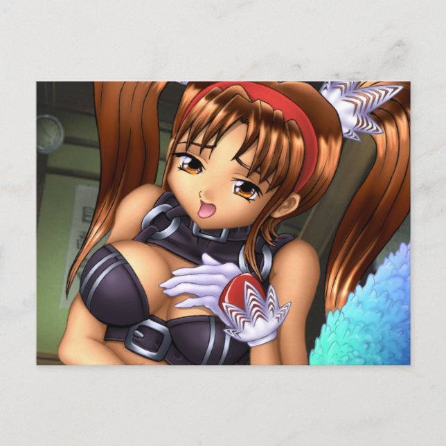 Postal Anime Chica - Miel (Anverso)