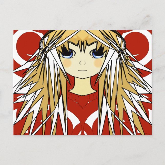 Postal Anime Chicas (Anverso)