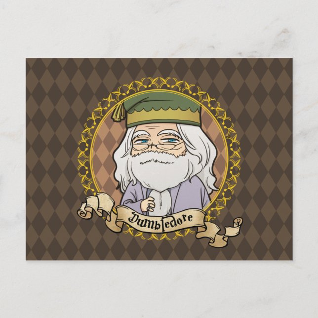 Postal Anime Dumbledore (Anverso)