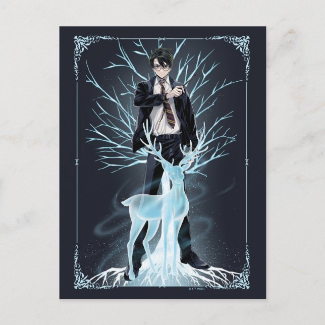Postal Anime HARRY POTTER™ Ciervo Patronus (Anverso)