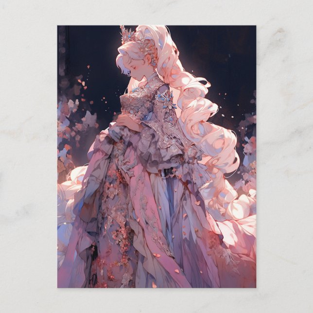 Postal Anime Princess Fantasy Art (Anverso)