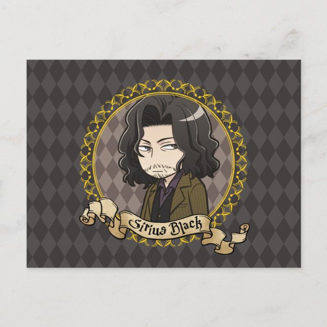 Postal Anime Sirius Black (Anverso)