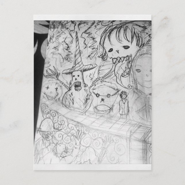 Postal anime yaie monster manga (Anverso)