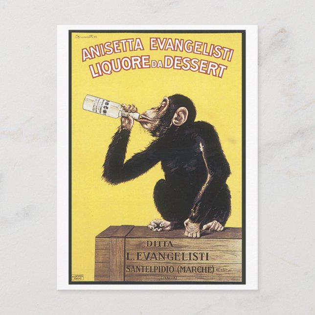 Postal Anisetta Evangelisti (Anverso)