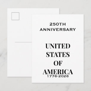 Postal Aniversario 250 1776–2026 – Encendedor Premium USA
