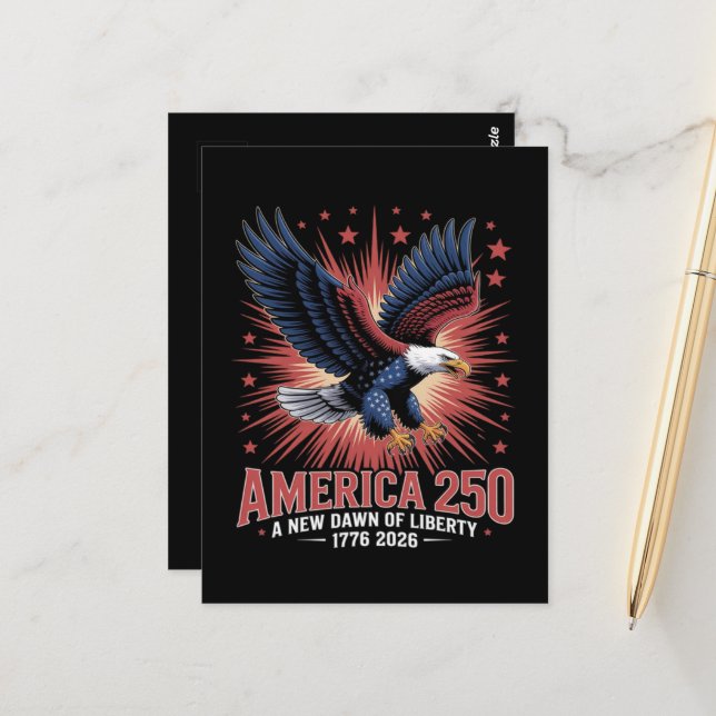 Postal Aniversario 250 de América (Anverso/Reverso In Situ)