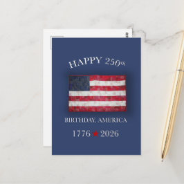 Postal Aniversario 250 de América Patriótico 4 de Julio