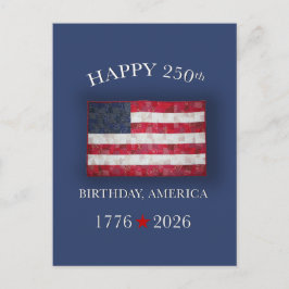 Postal Aniversario 250 de América Patriótico 4 de Julio