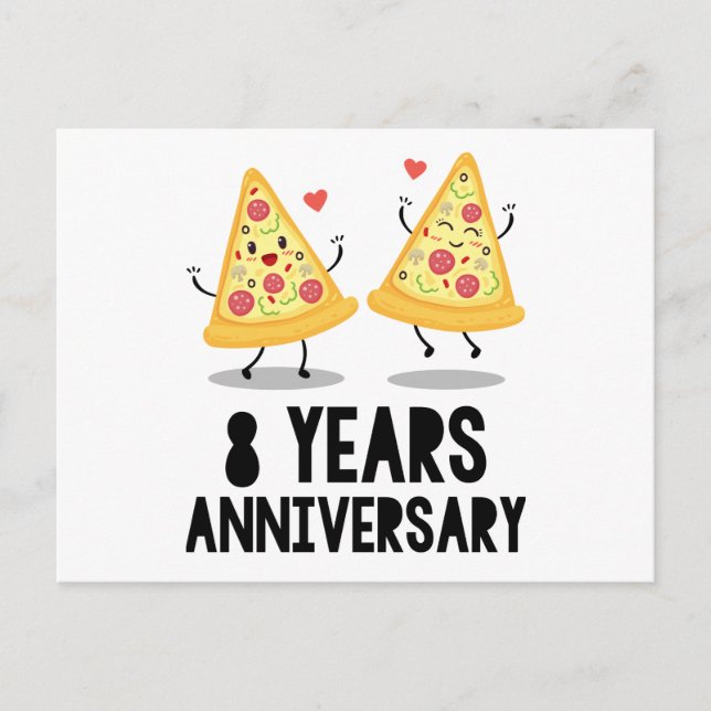 Postal aniversario de 8 años (Anverso)