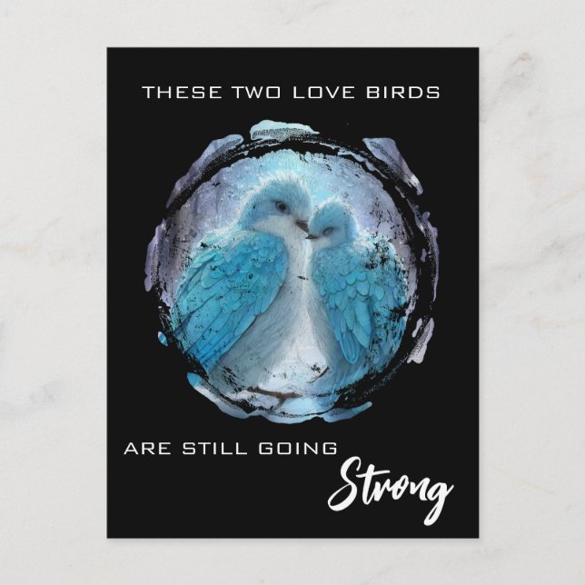 Postal *~* Aniversario de arte de AP54 Amantes de amor In (Anverso)