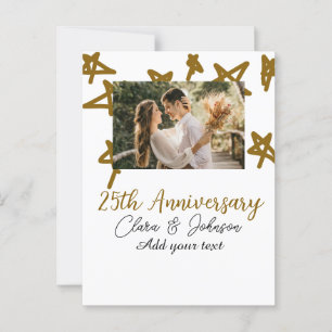 Postal Aniversario de boda añadir nombre año imagen estre