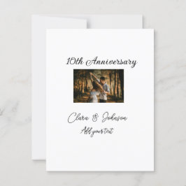 Postal Aniversario de boda añadir nombre año imagen texto