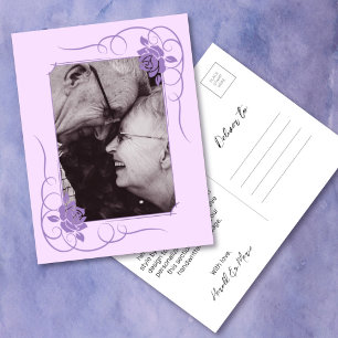 Postal Aniversario de Bodas de Diamante Foto Gracias