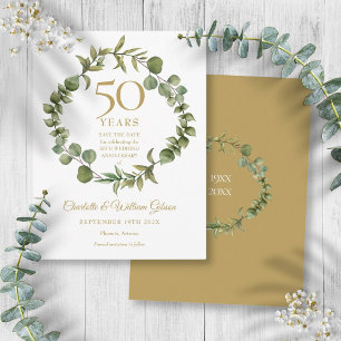 Postal Aniversario de Bodas de Oro Guárdala la Fecha Guir